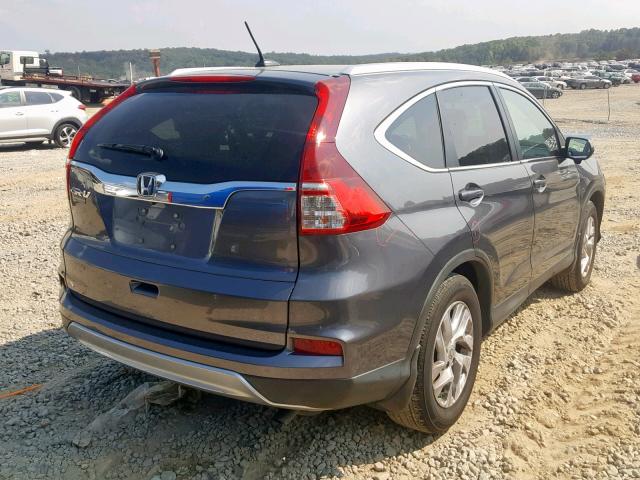 2HKRM3H72FH501370 - 2015 HONDA CR-V EXL GRAY photo 4