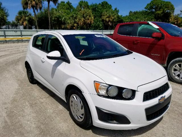 1G1JA6SH2D4150416 - 2013 CHEVROLET SONIC LS WHITE photo 1