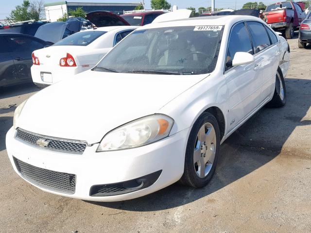 2G1WD58C869122039 - 2006 CHEVROLET IMPALA SUP Ақ фото 2