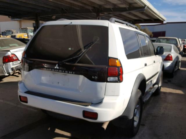 JA4LS21H53J026545 - 2003 MITSUBISHI MONTERO SP WHITE photo 4