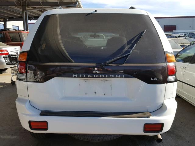 JA4LS21H53J026545 - 2003 MITSUBISHI MONTERO SP WHITE photo 9