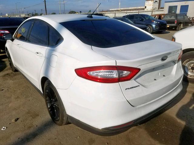 3FA6P0G79ER152056 - 2014 FORD FUSION S WHITE photo 3