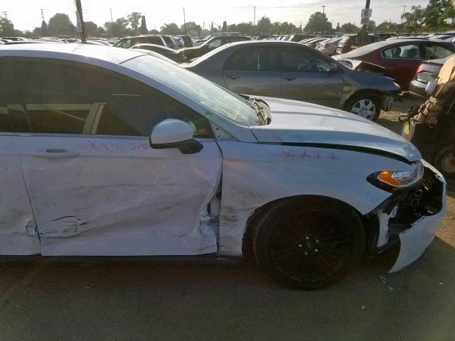 3FA6P0G79ER152056 - 2014 FORD FUSION S WHITE photo 9