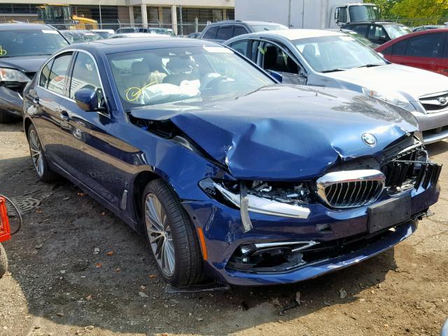 WBAJB1C58JB084843 - 2018 BMW 530XE BLUE photo 1