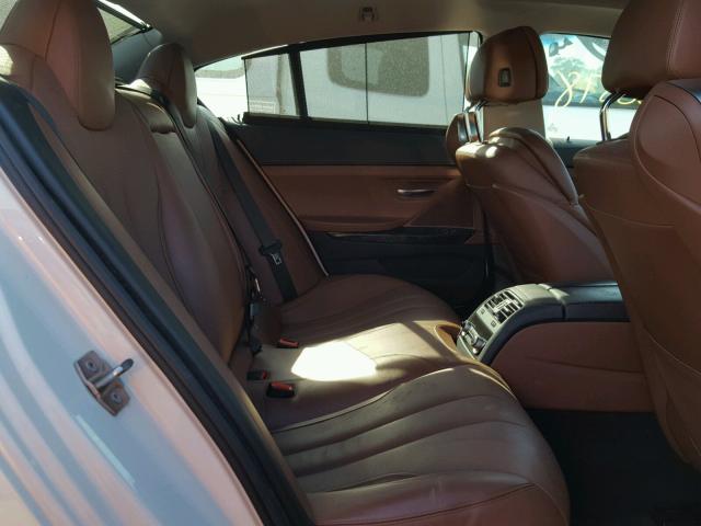 WBA6A0C5XDDZ03508 - 2013 BMW 640 I WHITE photo 6