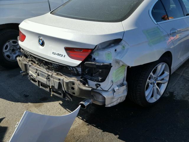 WBA6A0C5XDDZ03508 - 2013 BMW 640 I WHITE photo 9