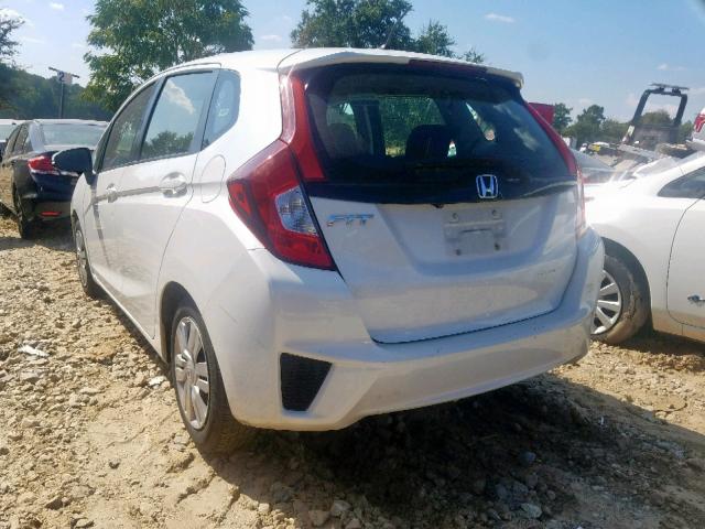 JHMGK5H57HS023599 - 2017 HONDA FIT LX WHITE photo 3