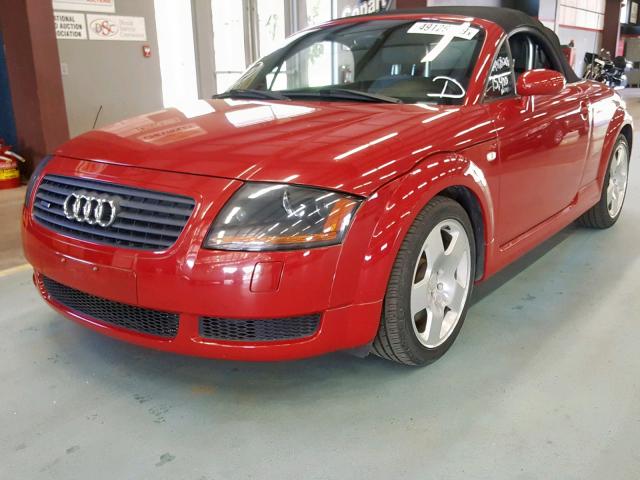 TRUUT28N121022323 - 2002 AUDI TT QUATTRO RED photo 2