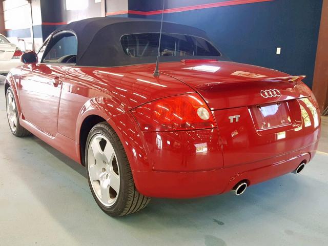 TRUUT28N121022323 - 2002 AUDI TT QUATTRO RED photo 3