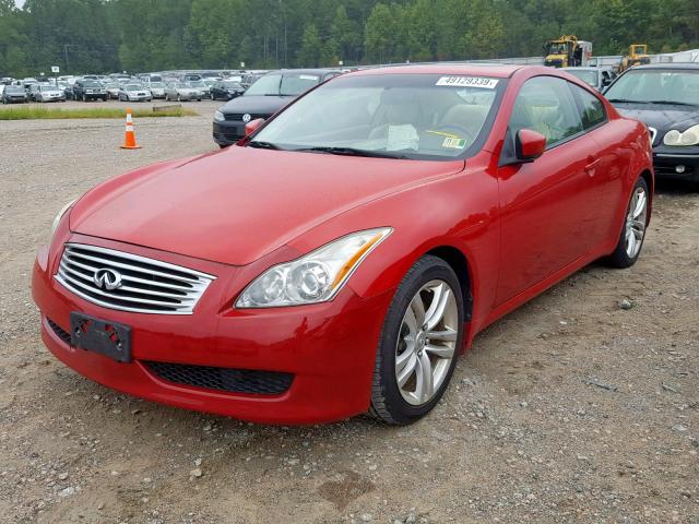 JN1CV6EK5AM101933 - 2010 INFINITI G37 BASE RED photo 2