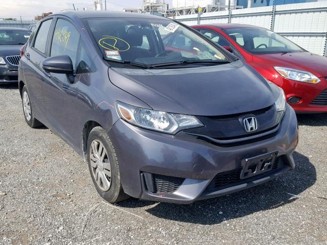 3HGGK5G59FM767375 - 2015 HONDA FIT LX GRAY photo 1