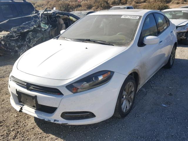 1C3CDFBB7ED746789 - 2014 DODGE DART SXT WHITE photo 2