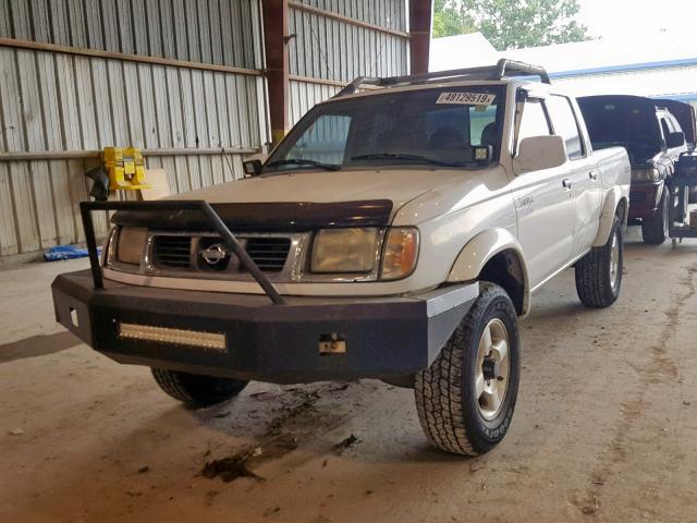 1N6ED27YXYC386872 - 2000 NISSAN FRONTIER C WHITE photo 2