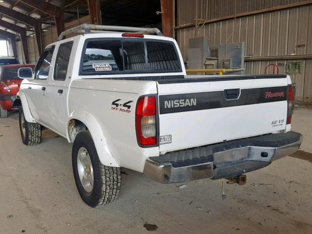 1N6ED27YXYC386872 - 2000 NISSAN FRONTIER C WHITE photo 3