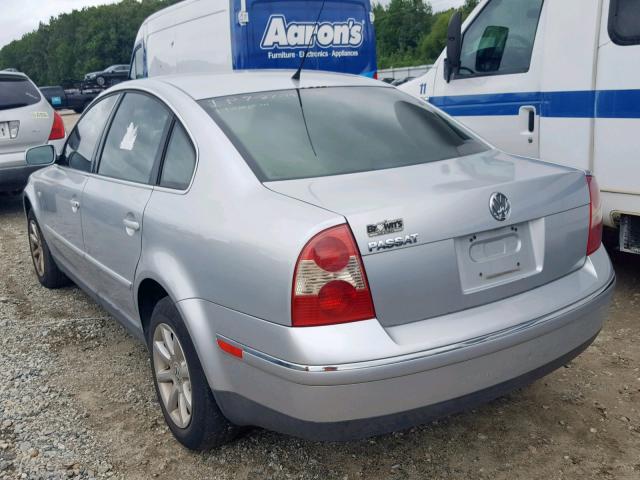 WVWPD63B44P056801 - 2004 VOLKSWAGEN PASSAT GLS SILVER photo 3