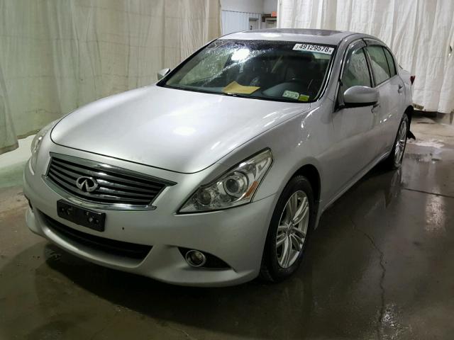 JN1CV6AR6BM354845 - 2011 INFINITI G37 SILVER photo 2