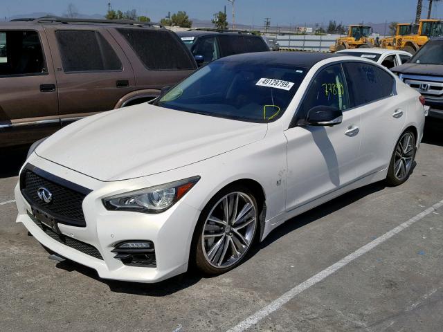 JN1BV7AP7EM671814 - 2014 INFINITI Q50 BASE WHITE photo 2