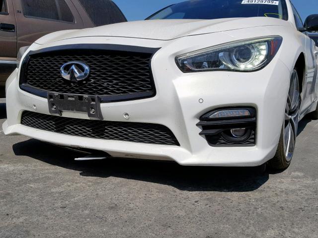 JN1BV7AP7EM671814 - 2014 INFINITI Q50 BASE WHITE photo 9