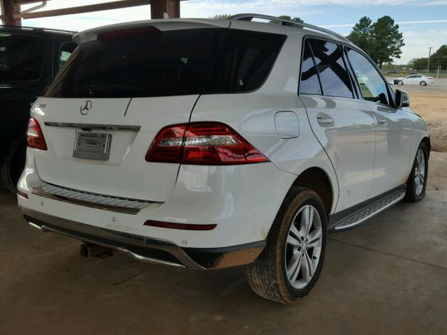 4JGDA5JB0EA331735 - 2014 MERCEDES-BENZ ML 350 WHITE photo 4