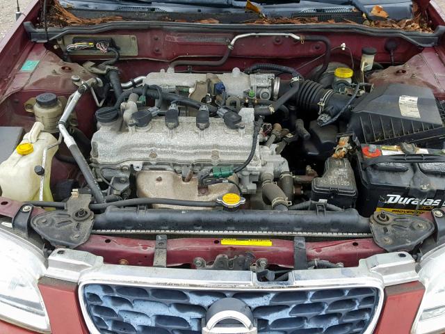 3N1CB51D03L712055 - 2003 NISSAN SENTRA XE BURGUNDY photo 7