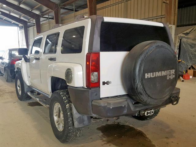 5GTDN136268209994 - 2006 HUMMER H3 WHITE photo 3