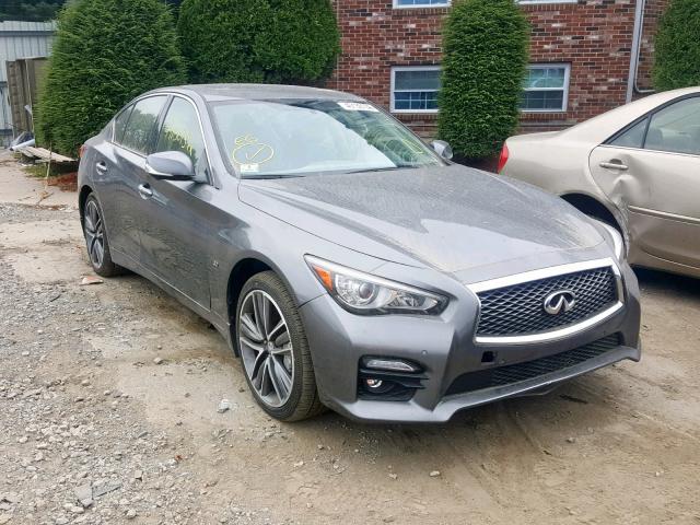 JN1BV7AR4EM680424 - 2014 INFINITI Q50 BASE GRAY photo 1