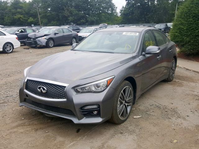 JN1BV7AR4EM680424 - 2014 INFINITI Q50 BASE GRAY photo 2