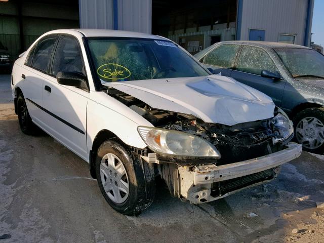 2HGES163X5H529208 - 2005 HONDA CIVIC DX V WHITE photo 1