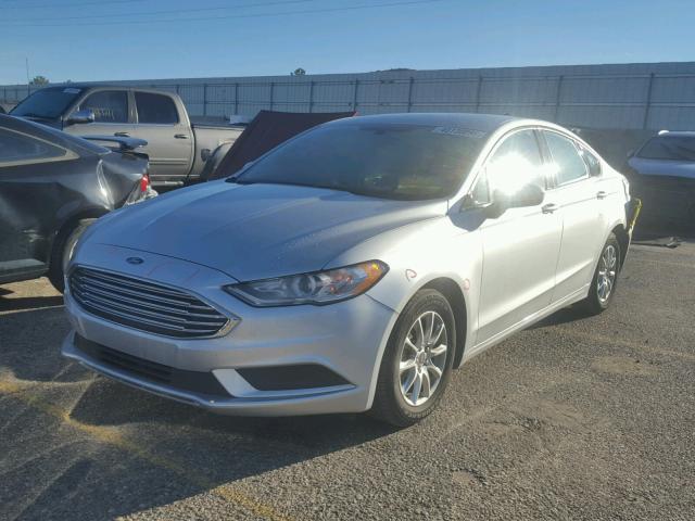 3FA6P0G74HR144502 - 2017 FORD FUSION S SILVER photo 2