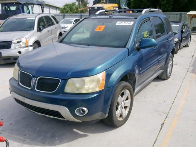 2CKDL63F566094266 - 2006 PONTIAC TORRENT BLUE photo 2