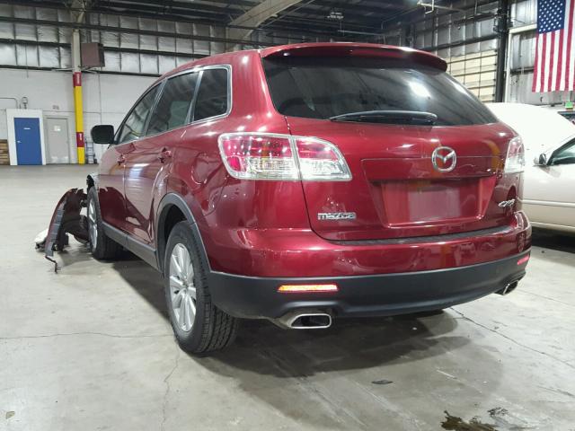 JM3TB38Y370111307 - 2007 MAZDA CX-9 BURGUNDY photo 3