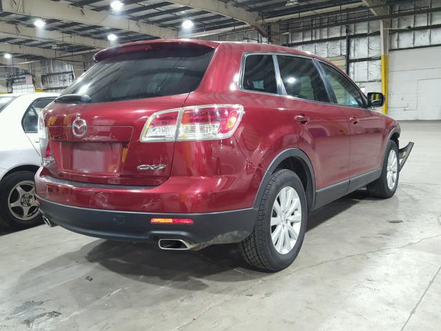 JM3TB38Y370111307 - 2007 MAZDA CX-9 BURGUNDY photo 4