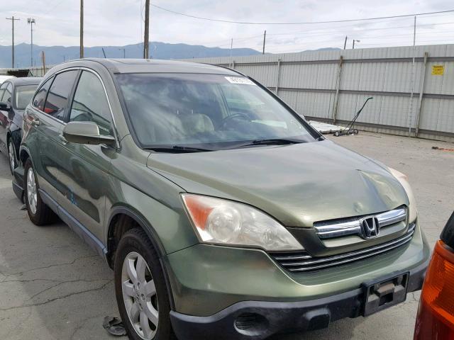 JHLRE48767C073788 - 2007 HONDA CR-V EXL GREEN photo 1