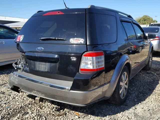 1FMDK05W88GA41547 - 2008 FORD TAURUS X S BLACK photo 4