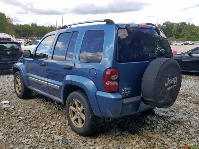 1J4GL58K56W205046 - 2006 JEEP LIBERTY LI BLUE photo 3