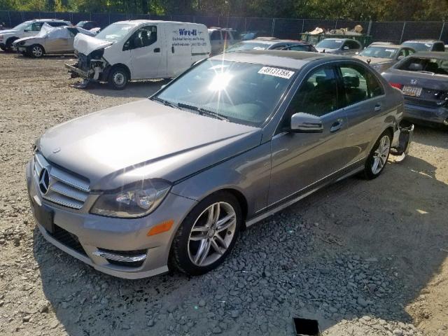 WDDGF8BB6CR199314 - 2012 MERCEDES-BENZ C 300 4MAT GRAY photo 2