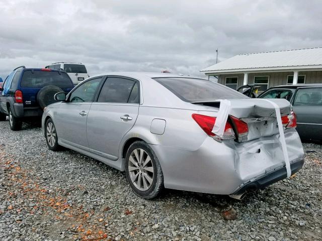 4T1BK3DB9BU373996 - 2011 TOYOTA AVALON BAS SILVER photo 3