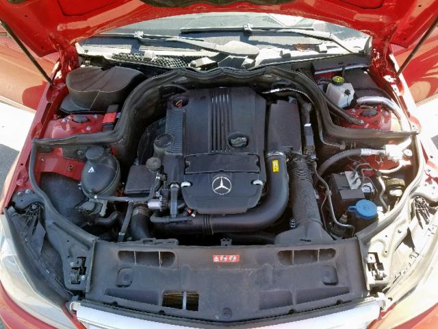 WDDGF4HB6CR218170 - 2012 MERCEDES-BENZ C 250 RED photo 7