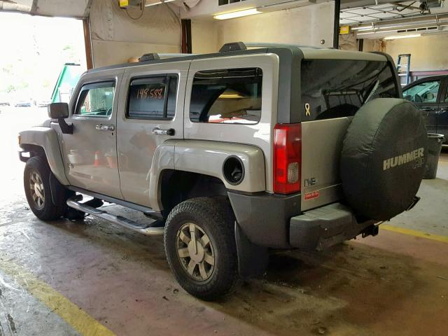 5GTEN13E588178089 - 2008 HUMMER H3 TAN photo 3