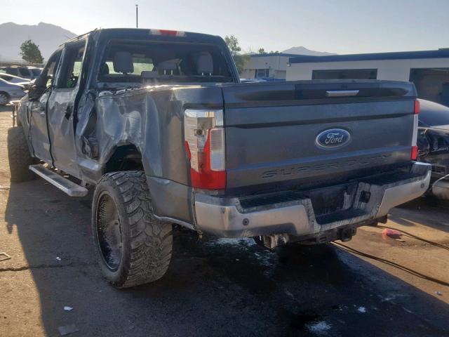 1FT7W2BT4HEE95334 - 2017 FORD F250 SUPER GRAY photo 3