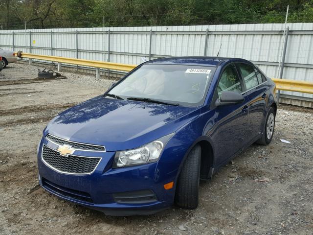 1G1PC5SH6C7397286 - 2012 CHEVROLET CRUZE LS BLUE photo 2