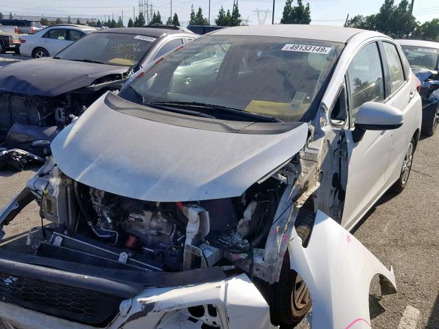 3HGGK5H56FM722280 - 2015 HONDA FIT LX WHITE photo 2