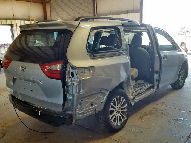 5TDYZ3DC7KS979482 - 2019 TOYOTA SIENNA LIM SILVER photo 4