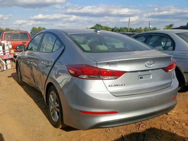 5NPD84LFXHH024015 - 2017 HYUNDAI ELANTRA SE GRAY photo 3