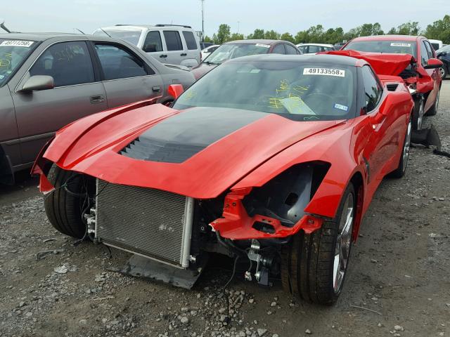 1G1YL2D72G5110924 - 2016 CHEVROLET CORVETTE S RED photo 2