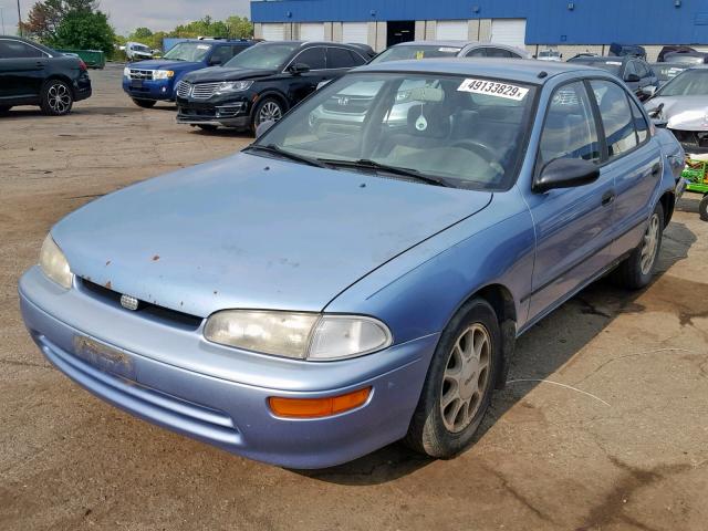 1Y1SK5280SZ054752 - 1995 GEO PRIZM LSI BLUE photo 2