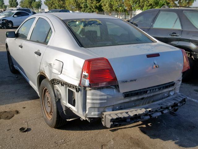 4A3AB26F97E025432 - 2007 MITSUBISHI GALANT DE SILVER photo 3