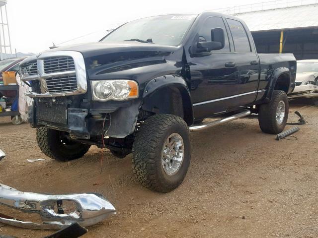 3D7KU28C23G829701 - 2003 DODGE RAM 2500 S BLACK photo 2