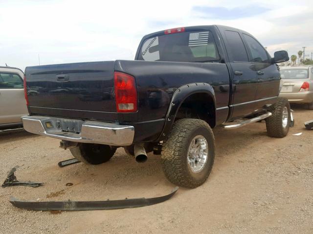 3D7KU28C23G829701 - 2003 DODGE RAM 2500 S BLACK photo 4