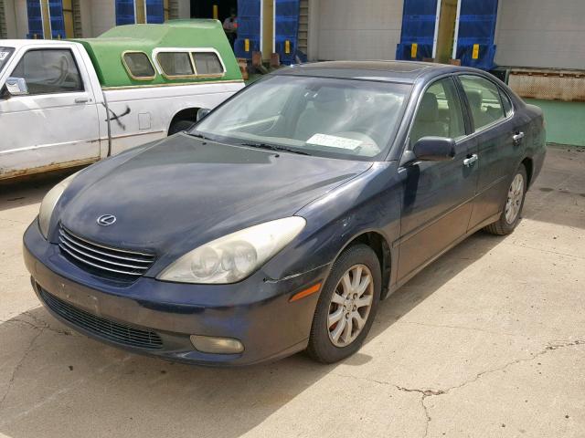 JTHBF30G036000246 - 2003 LEXUS ES 300 BLACK photo 2